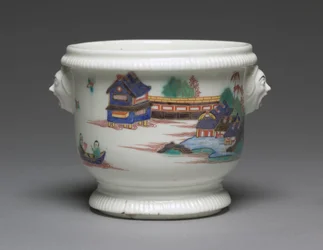 Refroidisseur de bouteille, fabriqué par la Manufacture de Porcelaine de Saint-Cloud, France, c.1725-1735