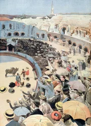 Corrida à Nîmes, illustration du Petit Journal, 1894