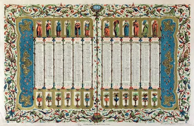 Calendrier pour 1843