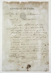 Appel de Maximilien de Robespierre à rejoindre la Commune, 9 Thermidor An 2 (27 juillet 1794)