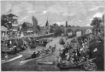 Canoë sur la Seine à Joinville-le-Pont