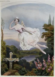 Carlotta Grisi (1819-99) en Giselle, du ballet du même nom par Adolphe Adam (1803-56)