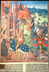 Charlemagne avec ses paladins (parchemin)