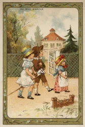 Enfants jouant aux soldats