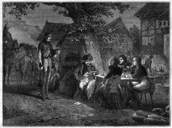 Sang-froid de Napoléon apprenant la malheureuse bataille de Dennewitz (Allemagne) le 8 septembre