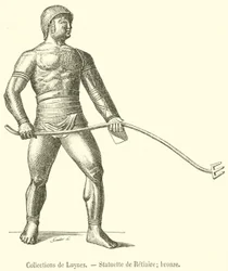 Collections de Luynes, Statuette de Rétiaire, bronze