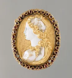 Portrait en commesso de Prudentia, 1550-60