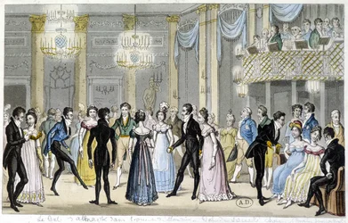 Bal de société, début XIXe siècle