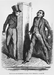 Contenson et Vautrin, illustration de Splendeurs et Misères des Courtisanes par Honoré de Balzac, publié en 1867