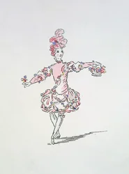 Conception de costume pour un jeune Égyptien comme le Printemps dans Les Fêtes de l