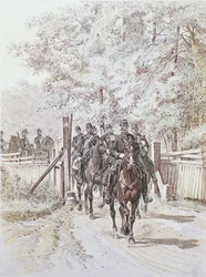 Gendarmerie rurale, vers 1887