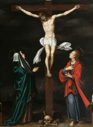 Crucifixion. Triptyque d
