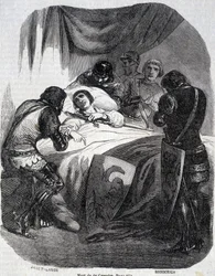 Mort de Du Guesclin en 1380 - dans « Histoire de France » par L.-P. Anquetil