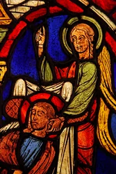 Saint Martin éclairé dans son sommeil par un ange? (ex Varennes-Jarcy - originellement de l