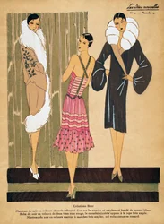 Modèles de robes et de manteaux de soirée de Créations Beer, Les Idées Nouvelles
