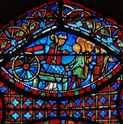 (détail) scènes de la vie de Saint Étienne : évêque et cercueil