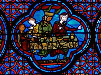 (détail) la parabole de Lazare et du riche