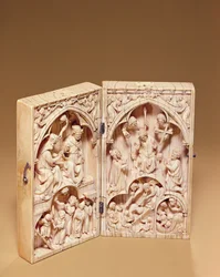 Diptyque avec le Couronnement de la Vierge et le Jugement dernier, vers 1260-70