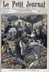 Tremblement de terre en Sicile, Calabre 1909 « Le Petit Journal » de janvier 1909 (gravure)