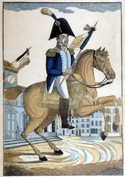 Portrait équestre du général Lafayette, commandant en chef de la Garde nationale française