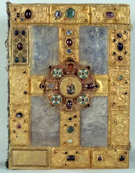 Évangéliaire incrusté de pierres précieuses de Saint Gauzelin (Gauzelin de Toul)