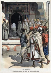Exécution de Rogui Bou Hamara sur ordre du sultan Moulay Hafid à Fès