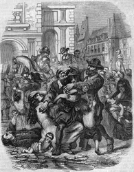 Famine en France au XVIe siècle.