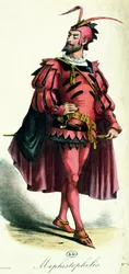 Costume de bal masqué pour Méphistophélès, de L