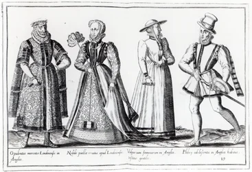 Mode pendant la période Tudor (gravure)