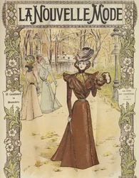 Planche de mode, couverture de La Nouvelle Mode, 12 décembre 1897