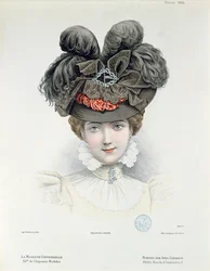 Planche de mode de La Modiste Universelle, février 1898