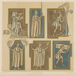 Figures représentant les mois