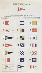 Drapeaux utilisés en mer pour la communication, c.1900