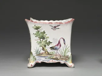 Contenant de fleurs, fabriqué par la Manufacture de Sceaux, vers 1765