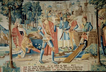 Fondation de la ville de Troyes. Le roi Jasius est tué par son frère Dardanus qui s