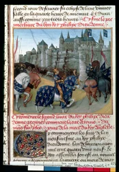 Prise de Tours par Philippe Auguste (1165-1223) roi de France en 1202