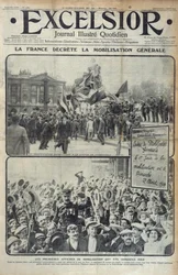 La France déclare la mobilisation générale le 2 août 1914, illustration de couverture d