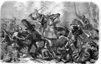 François Ier (1494-1547), roi de France, fait prisonnier à la bataille de Pavie le 24 février
