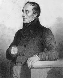 François Guizot (1787 - 1874), politicien et historien français - gravure dans "Histoire de la vie politique et privée de Louis Philippe"