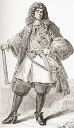 François de Neufville, 2ème duc de Villeroy, 1644-1730. Soldat français. De Les Heures Libres publié en 1908.