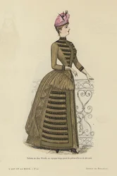 Planche de mode française, 1885-86