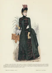 Planche de mode française, 1885-86