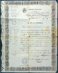 Passeport français, de Besançon, 20 septembre 1854