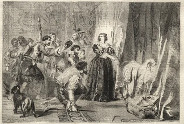 La Fronde - Le peuple demande à voir le roi : Paris, Palais Royal, 9 février 1651 - Fronde : dans la nuit du 9 février 1651, au Palais Royal, Anne d