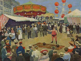 Fête foraine sur les boulevards de Paris