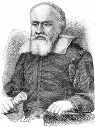 Galileo Galilei (1564-1642) (gravure)