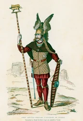 Chef gaulois portant les insignes de guerre