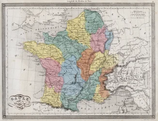 La Gaule divisée en provinces romaines - Planche extraite de l