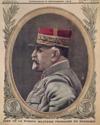 Général Berthelot, Chef de la mission militaire française en Roumanie, illustration de couverture du Petit Journal, supplément illustré, 3 décembre 1916