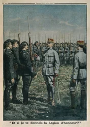 Général Pétain inspectant le 42e Régiment d